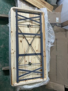 Tavolo e Sedie Pieghevoli in Legno Moderni e Minimalisti per Esterni, <span class=keywords><strong>Portatili</strong></span> per Barbecue e Chioschi Gastronomici - Product Image 2