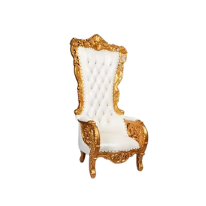 New Arrival Wedding Event Bridal <b>High</b> <b>Back</b> <b>Chair</b> Premium Solid Wood Modern Luxury Throne <b>Chair</b> <b>for</b> <b>SALE</b> - Product Image 6