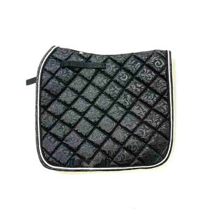 Orange Dressage Horse Saddle <b>Pad</b> Durable <b>Foam</b> and Breathable Satin Fabric Comfortable Cushion Design for Horse Care - Product Image 1