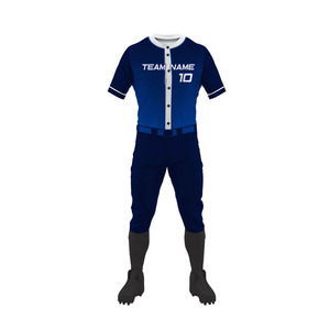 Uniforme de baseball sur mesure de haute qualité, polyester/coton, respirant, séchage rapide, couleurs personnalisées, nouvel ensemble en vente - Product Image 5