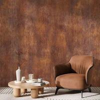 Papier peint artistique de texture de peinture, papier peint rétro américain vieilli, style industriel marbré marron