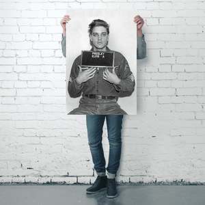For Elvis Presley Mugshot Police Photo <b>Poster</b> Black Frame for Wall Decor - Product Image 3