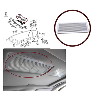 A2117840644 Rejilla de Ventilación para Techo Corredizo, Color Gris, para Mercedes W203 W211 W220 - Product Image 3