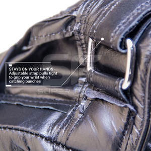 นวมชกมวยมีลายพิมพ์โลโก้สำหรับฟิตเนสและศิลปะการต่อสู้นวมดูดซับแรงกระแทกออกแบบได้ตามต้องการ - Product Image 5