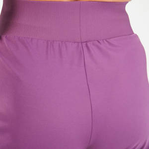 Pantalones de chándal acampanados hechos a medida para mujer, venta al por mayor, ropa de calle informal, pantalones de chándal con cintura elástica holgados, estilo de verano frontal plano - Product Image 5