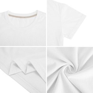เสื้อยืดคอกลมของผู้หญิงเสื้อยืด100% คอกลมผ้าคอตตอนปักลายโลโก้เรียบๆทำจากโพลีเอสเตอร์ - Product Image 5
