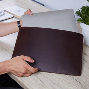 Sac rétro exécutif léger en cuir véritable pleine fleur pour ordinateur portable pour les professionnels de bureau de voyage et de travail GLS-0267 - Product Image 4