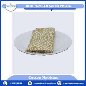 Juego de servilletas, mantel hecho a mano, servilletas de mesa de algodón puro impresas en bloque a la venta a precio mayorista, los últimos productos - Product Image 2