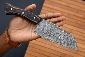 Juego de Cuchillos de Chef OEM al por Mayor, Cuchilla de Acero de Damasco Hecha a Mano de Alta Calidad, Borde Dentado, Cuchilla de Cambio Rápido, Industrial - Product Image 5