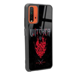Custodia per telefono lucida Xiaomi Redmi 9t Witcher 3 Fire