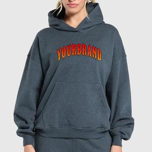 Sudadera con Capucha Clásica y Versátil para Mujer, con Logotipo Frontal, Tejido de Punto Anti-Pilling de Invierno, Poliéster y Algodón - Product Image 5