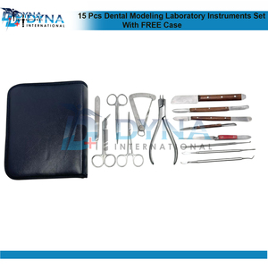 ชุดเครื่องมือทันตกรรม15ชิ้นสำหรับห้องปฏิบัติการฟรีเคสเกรดเยอรมัน - Product Image 5