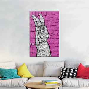 Toile d'art moderne en verre trempé : Décoration murale élégante, TOILE ENVELOPPEE - Product Image 1