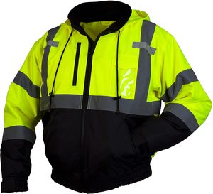 Veste de sécurité haute visibilité imperméable et coupe-vent de qualité supérieure, vêtements de travail d'hiver haute visibilité, veste de sécurité - Product Image 6