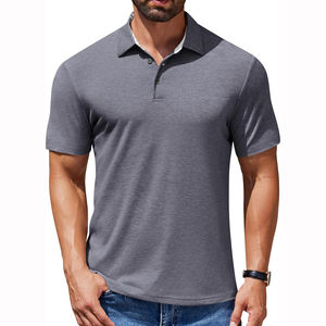 Toile solide à la vente chaude pour chemises pour hommes à manches courtes, séchage rapide, haute qualité, décontractée, tendance, style gothique - Product Image 1