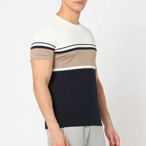 T-shirt à manches courtes en coton 100% tricoté formel pour homme, tendance, qualité supérieure, prix bas, vêtements d'été - Product Image 4