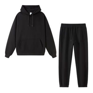 เสื้อสเวตเตอร์มีฮู้ดของผู้ชายผ้าฝ้ายน้ำหนักมากปักลายมีฮู้ดโอเวอร์ไซส์กำหนดเองได้ - Product Image 5