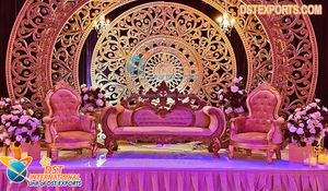 Impresionante Decoración de Escenario para Ceremonia de Anillos de Boda, Escenario de Compromiso para Bodas del Sur de la India, Escenario para Ceremonia de Boda en Sri Lanka, Texas - Product Image 5