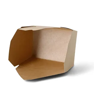 Generic Box Clean Handling Eco-Conscious And Food-Safe Rectangular 1200 Ml Brown Take-Away <b>Cardboard</b> <b>Boxes</b> - 300 pcs/carton - Product Image 4