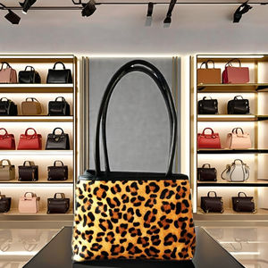 Élégant imprimé léopard tendance en cuir véritable pour femmes Hobos sac à bandoulière décontracté soirée utilisation doublure en coton fermeture zippée deux - Product Image 4