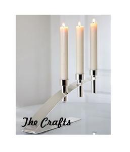 เชิงเทียนเหล็กดีไซน์สวยงามเคลือบทองสำหรับตกแต่งบ้านและงานอีเว้นท์ - Product Image 5