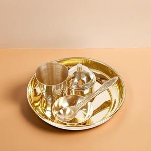 ชุด pooja bhog thali ทองเหลืองขนาดเล็ก (5ชิ้น) - Product Image 1