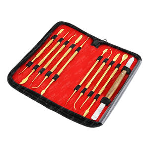 Vente en gros de 10 pièces ensemble d'outils de sculpture sur cire spatule en acier inoxydable sculpture de cire et d'argile outils de coupe de poterie ensemble de sculpteur - Product Image 6