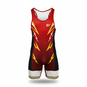 Men's Custom Brand 100% Polyester Wrestling Singlets Jiu Jitsu Kimono Powerlifting Singlets Breathable Tank Tops For <b>Boys</b> - Product Image 2