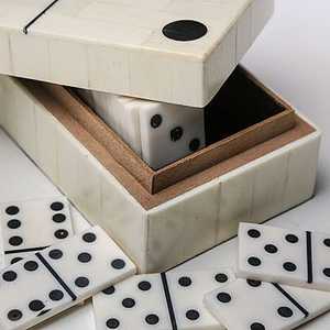 Juego de dominó de hueso para juegos de mesa clásicos hueso-dominó doble para juegos familiares sostenibles - Product Image 2