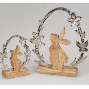 Escultura abstracta de madera hecha a mano con figuras de pájaros de metal voladores en tono dorado, decoración artística de mesa para un estilo moderno y lujoso. - Product Image 3