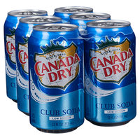 Canada Dry 330ml X6 Bouteilles en Gros – Boissons Gazeuses Variées aux Saveurs Fruitées, Café, Crème, Gingembre, Caféine, Chocolat et Glucose