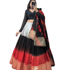 Dernier Designer Pure Chanderi Soie Tissage Bordure Lehenga Choli Par Fab Zone - Product Image 1