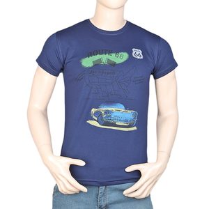 Camiseta Estampada de Corte Ajustado para Hombre - Azul Marino - Product Image 2