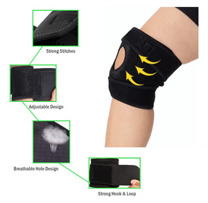 Soporte de Rodilla de Neopreno con Cierre Ajustable de Gancho y Bucle, Protección Universal Unisex para Todas las Estaciones, Negro, Talla Única - Product Image 6