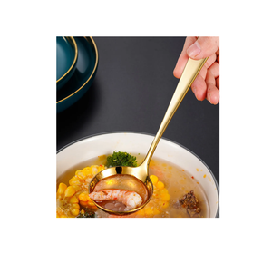 Cuchara de sopa de latón Cuchara de sopa doméstica restaurantes que sirven uso cuchara profunda para uso en artículos de fiesta - Product Image 1