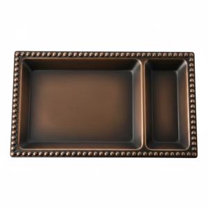 Meilleures ventes, élégant plateau à chips et à trempette en forme de coquille de cuivre antique, plat de service créatif pour les fêtes et l'usage domestique - Product Image 3