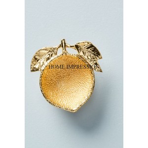 Aspecto elegante, hojas hermosas, diseñador de aluminio fundido, chapado en oro de alto grado, centro de mesa de lujo único, suministro de cuenco para servir - Product Image 5