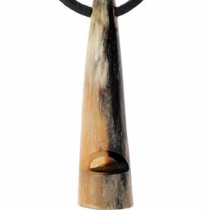 Sifflet à la main en corne authentique artisanal prêt à expédier Fizacraft tendance couleur noire - Product Image 4