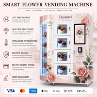 Distributeur automatique de fleurs Ouruoxi, nouvelle tendance, pour utilisation en métro, distributeur de fleurs fraîches à vendre