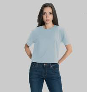 T-shirts pour femmes, coupe ajustée, en soie/coton, anti-rides, nouveau design, tendance, haute qualité, produits d'exportation du Bangladesh, article de premier choix - Product Image 4