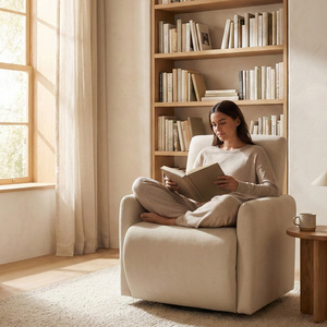 Sofá Giratorio Moderno con Rotación de 360 Grados, Silla sin Brazos, Muebles de Ocio para Café, Sala de Estar, Conjunto de Sofás Modulares de Tela - Product Image 3