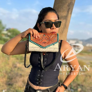 กระเป๋าคลัทช์หนังขนสัตว์ขนาดใหญ่ลายนูนสำหรับผู้หญิงกระเป๋าแบบมีสายสะพายสไตล์ตะวันตกสินค้าใหม่ - Product Image 1