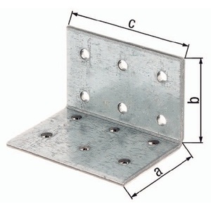 ETA-8/165 Placas Perforadas de 60 x 60 x 40 mm, Dispositivos de Asistencia para Ángulos, Paquete de 50 con 12 Orificios de 2.5 mm - Product Image 1