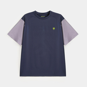 Venta al por mayor de encargo de gran tamaño camiseta para hombre de algodón pesado de tela orgánica transpirable Logo estampado Casual Streetwear OEM - Product Image 1