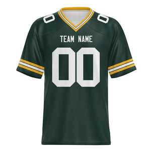 Maillot de football américain respirant à manches courtes sur mesure en gros, chemise de sport, taille plus pour hommes et femmes - Product Image 2