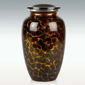 โกศใส่เถ้ากระดูกสำหรับงานศพ,โกศชุบนิกเกิลทองเหลืองแกะสลักเต็มรูปแบบใช้ในแบบฉบับ - Product Image 3