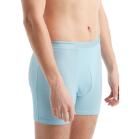 Boxer Homme Taille Haute Transparent avec Ceinture Élastique Respirant Anti-Bactérien Anti-Statique Séchage Rapide Tricoté 180 GSM