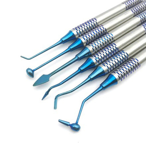 6 uds/Kit Dental resina compuesta relleno espátula Kit de relleno Manual de acero inoxidable Instrumentos dentales Kit de higiene - Product Image 5