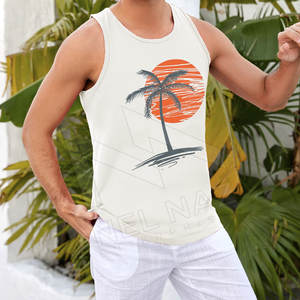 Nuevo verano Fitness Wear sin mangas por encargo de los hombres camiseta sin mangas/OEM diseño O cuello hombres camiseta sin mangas para la venta - Product Image 5