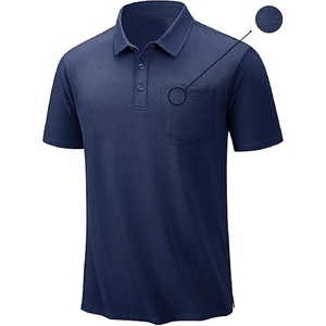 Polo bleu marine, vêtement décontracté élégant et polyvalent, conçu pour un look moderne, épuré et confortable au quotidien. - Product Image 2